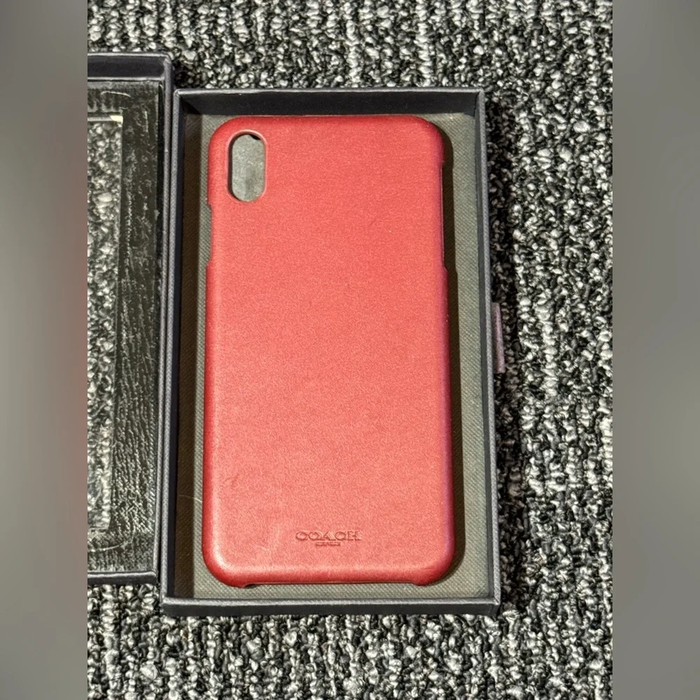 Coach Phone Case - Red Currant - For Apple iPhone XS X